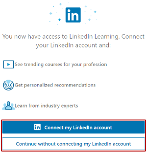Connect LinkedIn Learning profile page on LinkedIn.