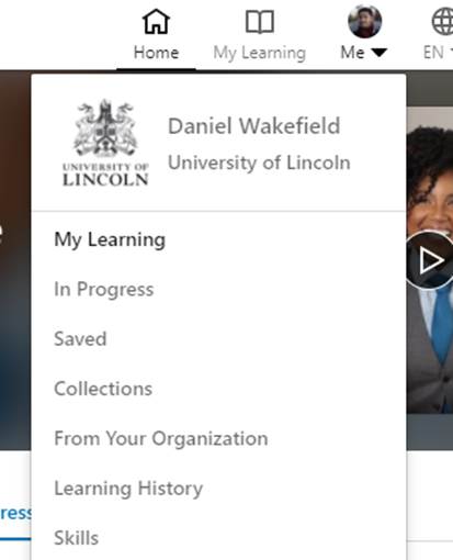 Editing a collection of videos on LinkedIn Learning.